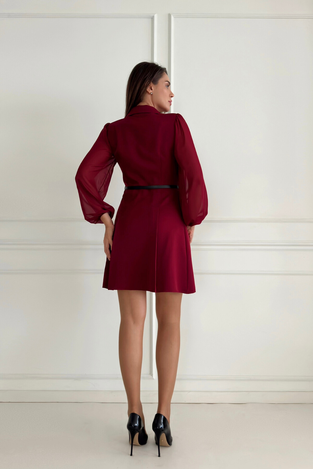 BELTED JACKET DRESS