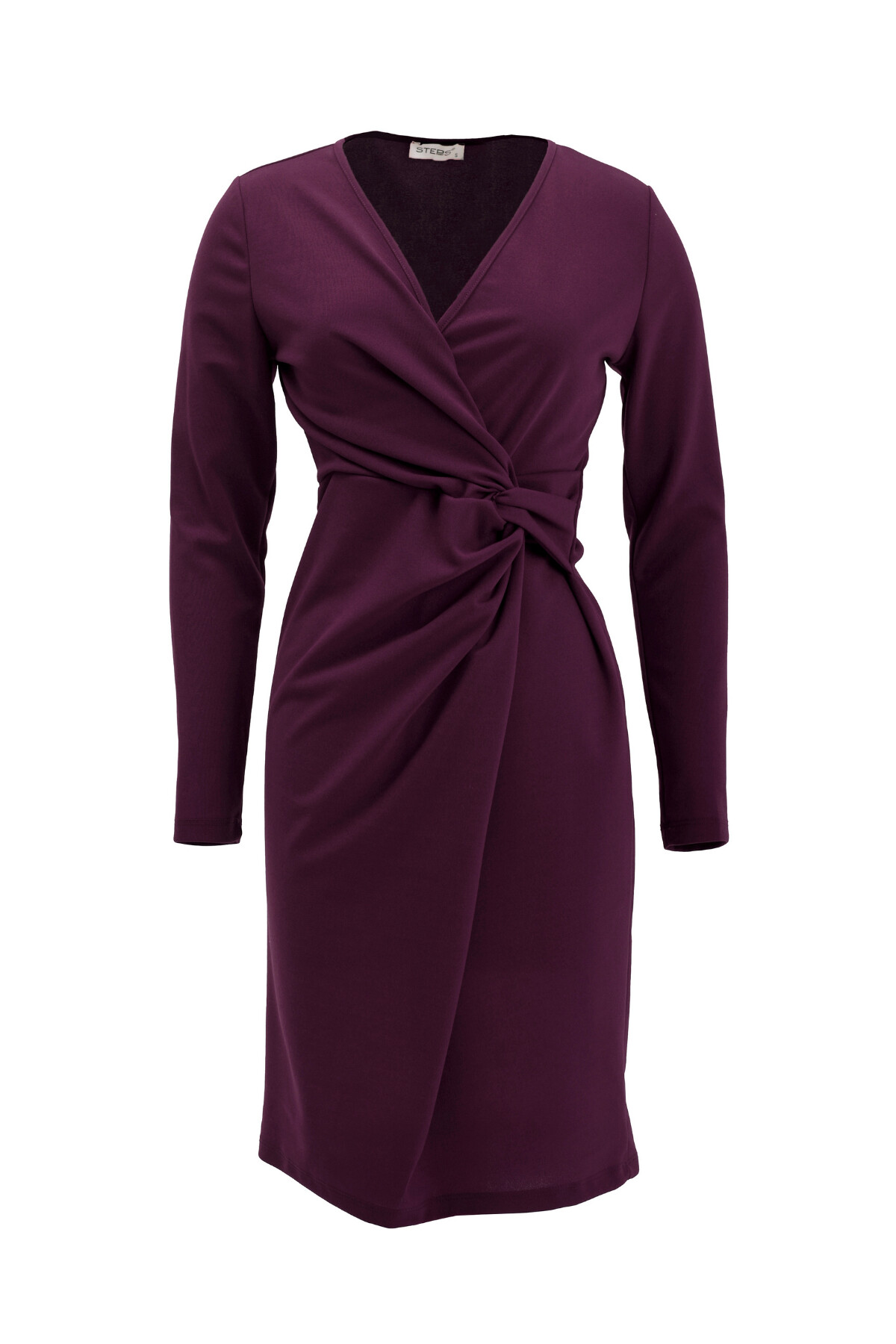 CREPE WRAP DRESS