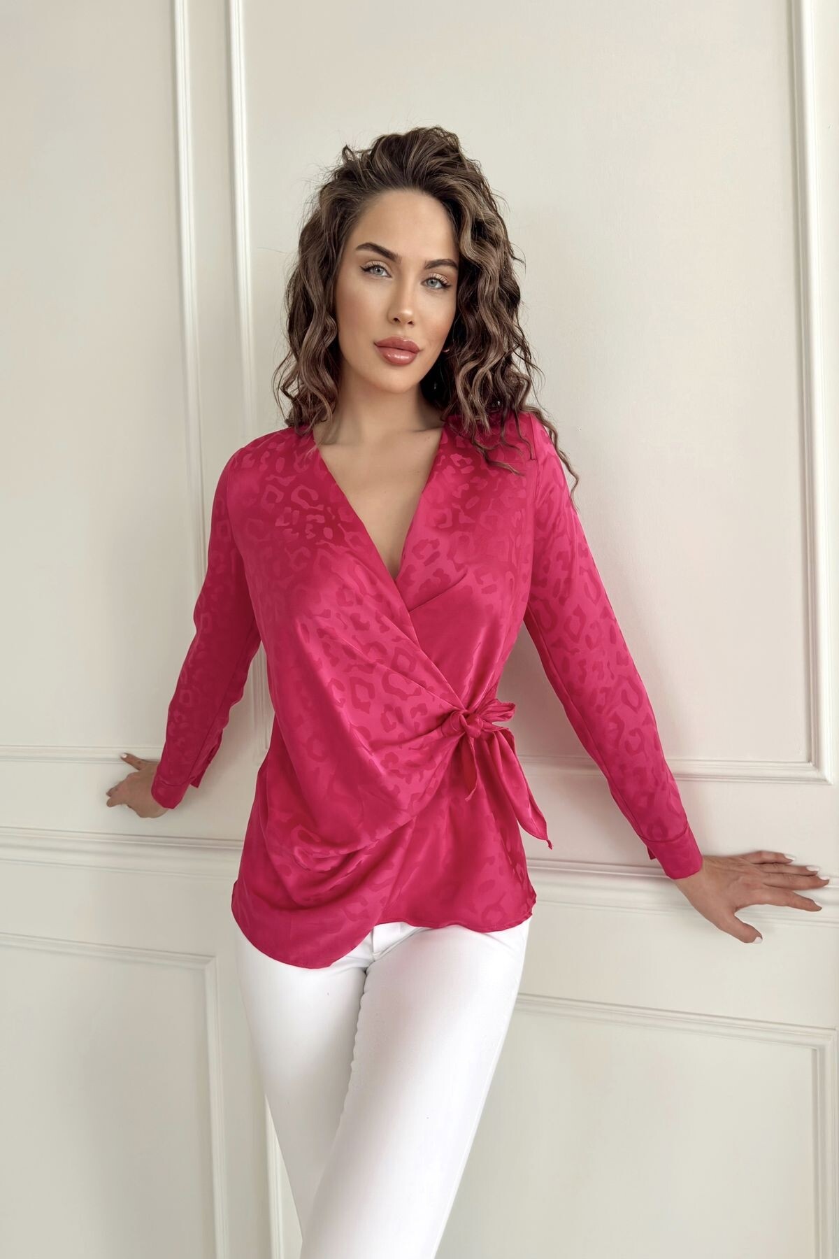 JACQUAR SATIN BLOUSE