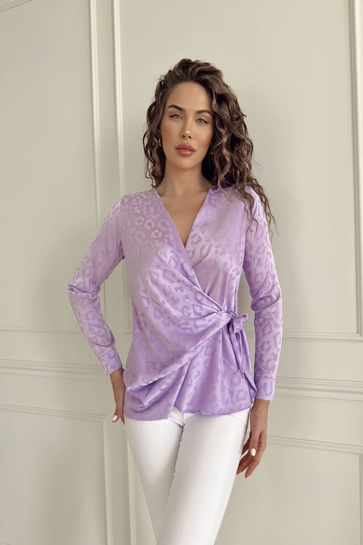 JACQUAR SATIN BLOUSE