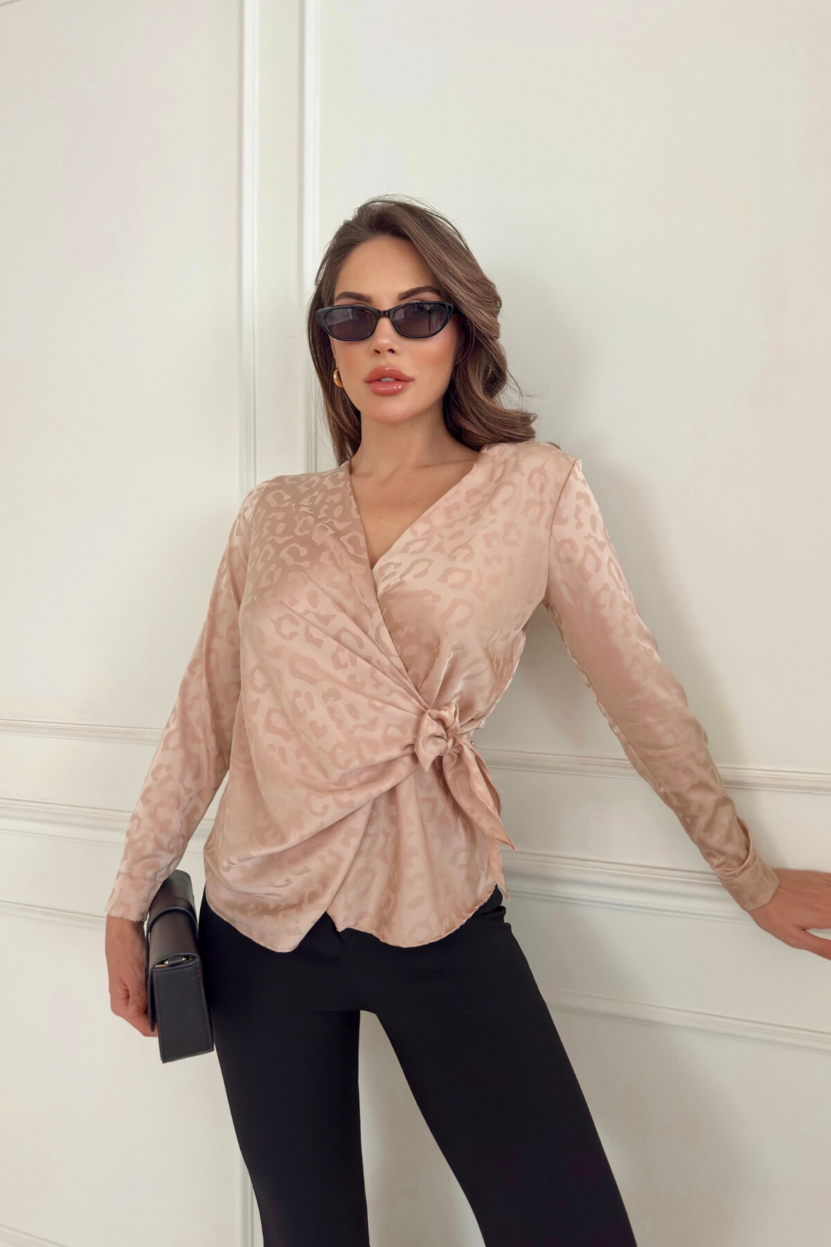 JACQUAR SATIN BLOUSE