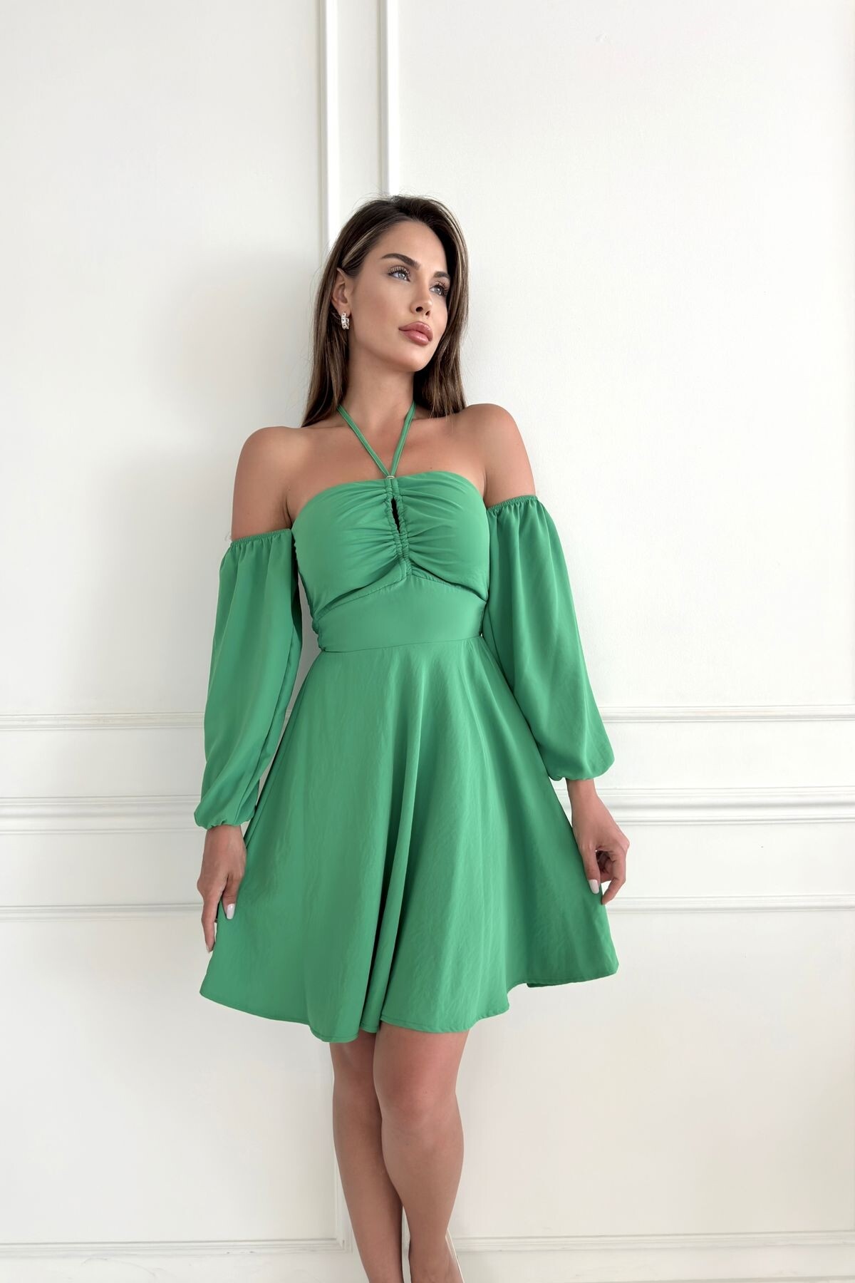 TIE BACKLESS DRESS