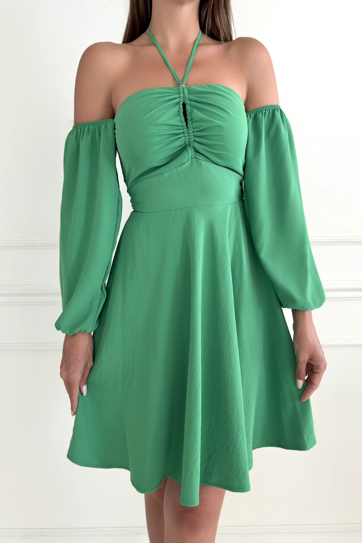 TIE BACKLESS DRESS