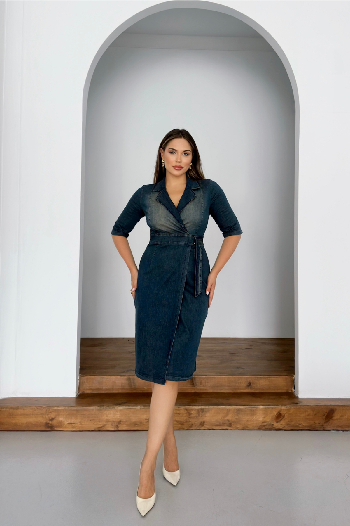 Denim Elbise