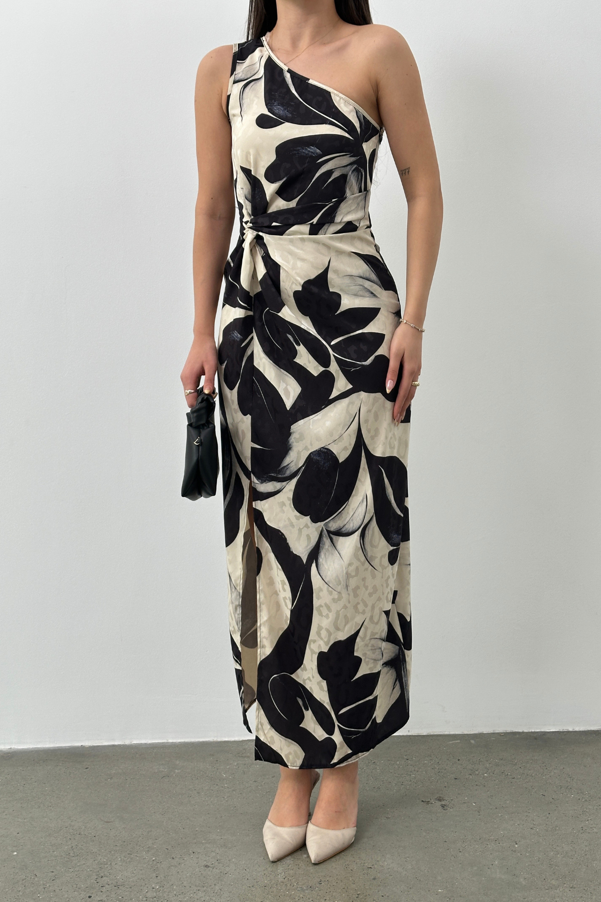 JACGUARD DIGITAL PRINTED DRESS