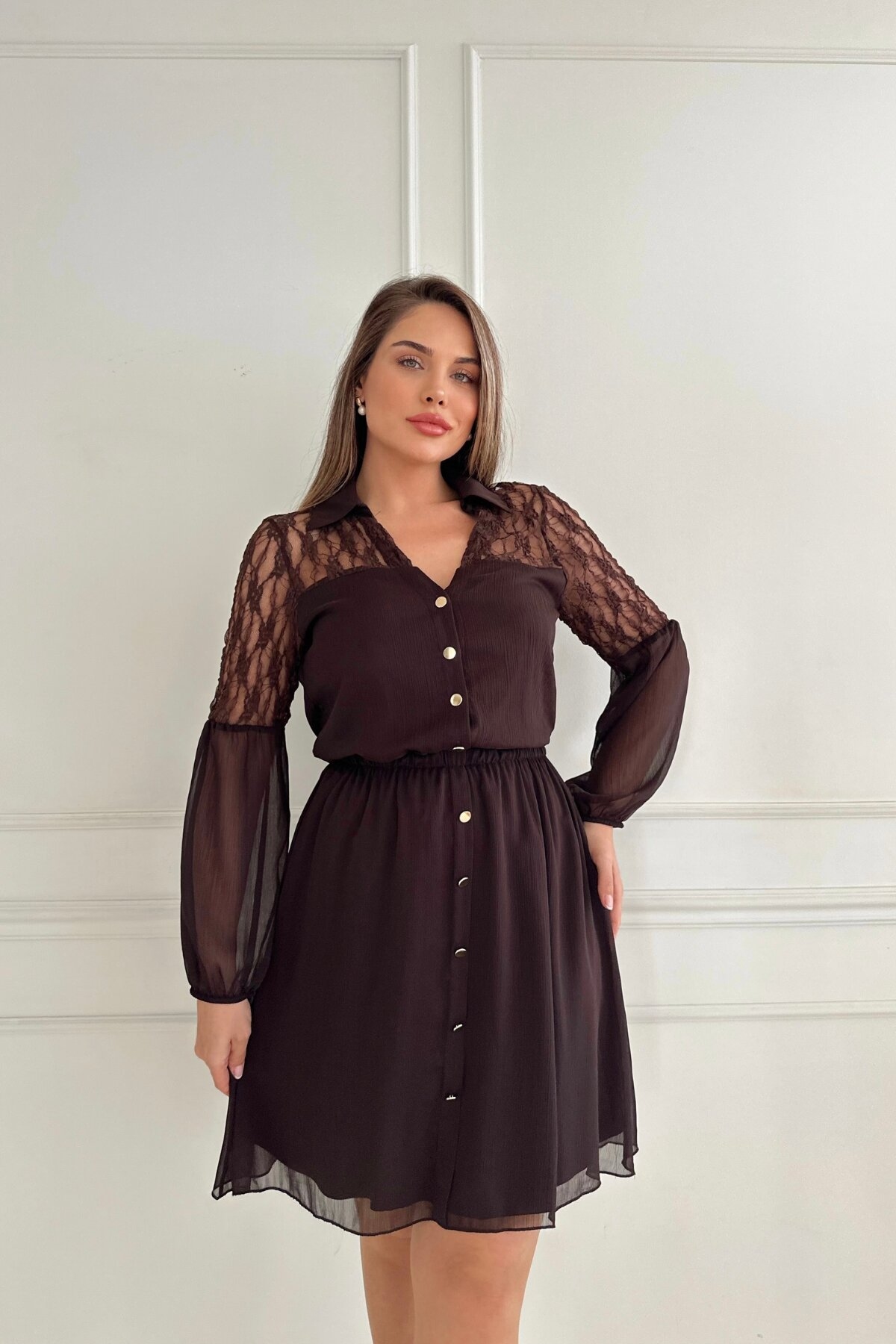 Двойное кружевное платье