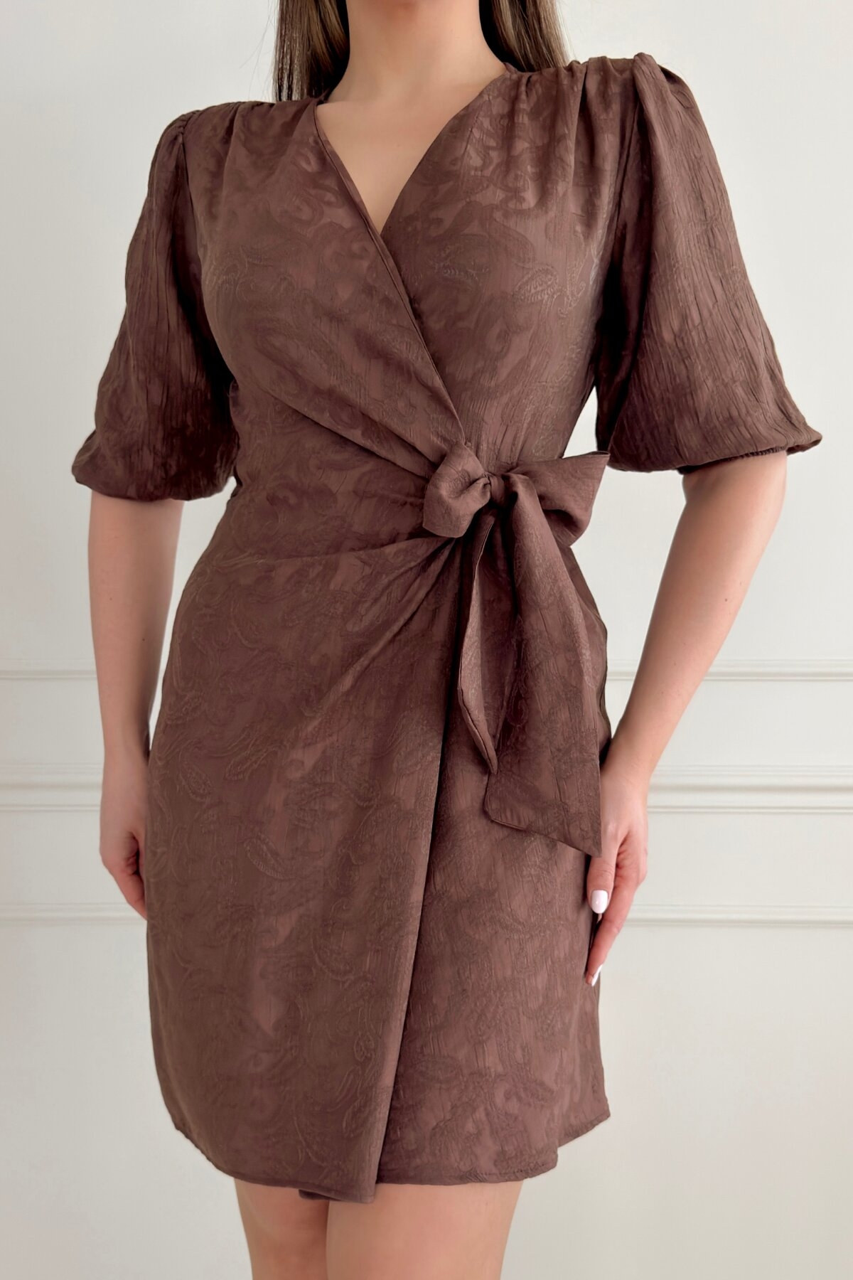 PAISLEY PATTERN JACGUARD DRESS