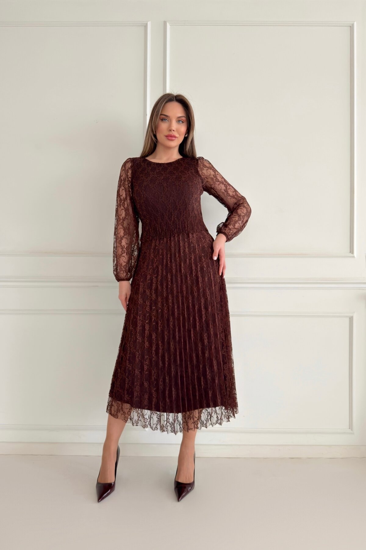 PLEATED DRESS