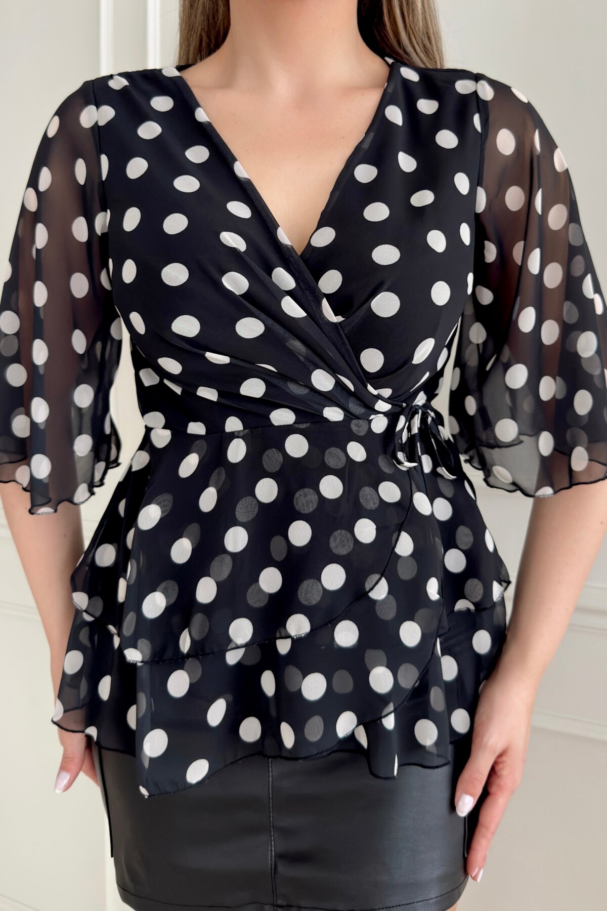 POLKA DOT BLOUSE