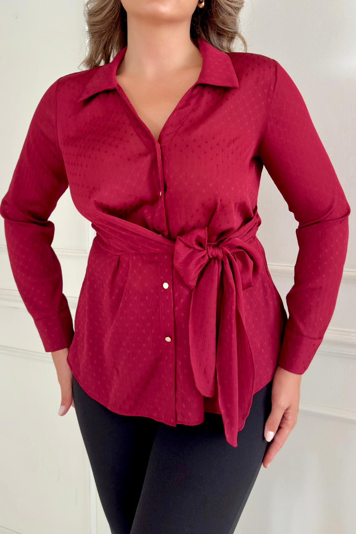 Yandan Bağlamalı Gömlek