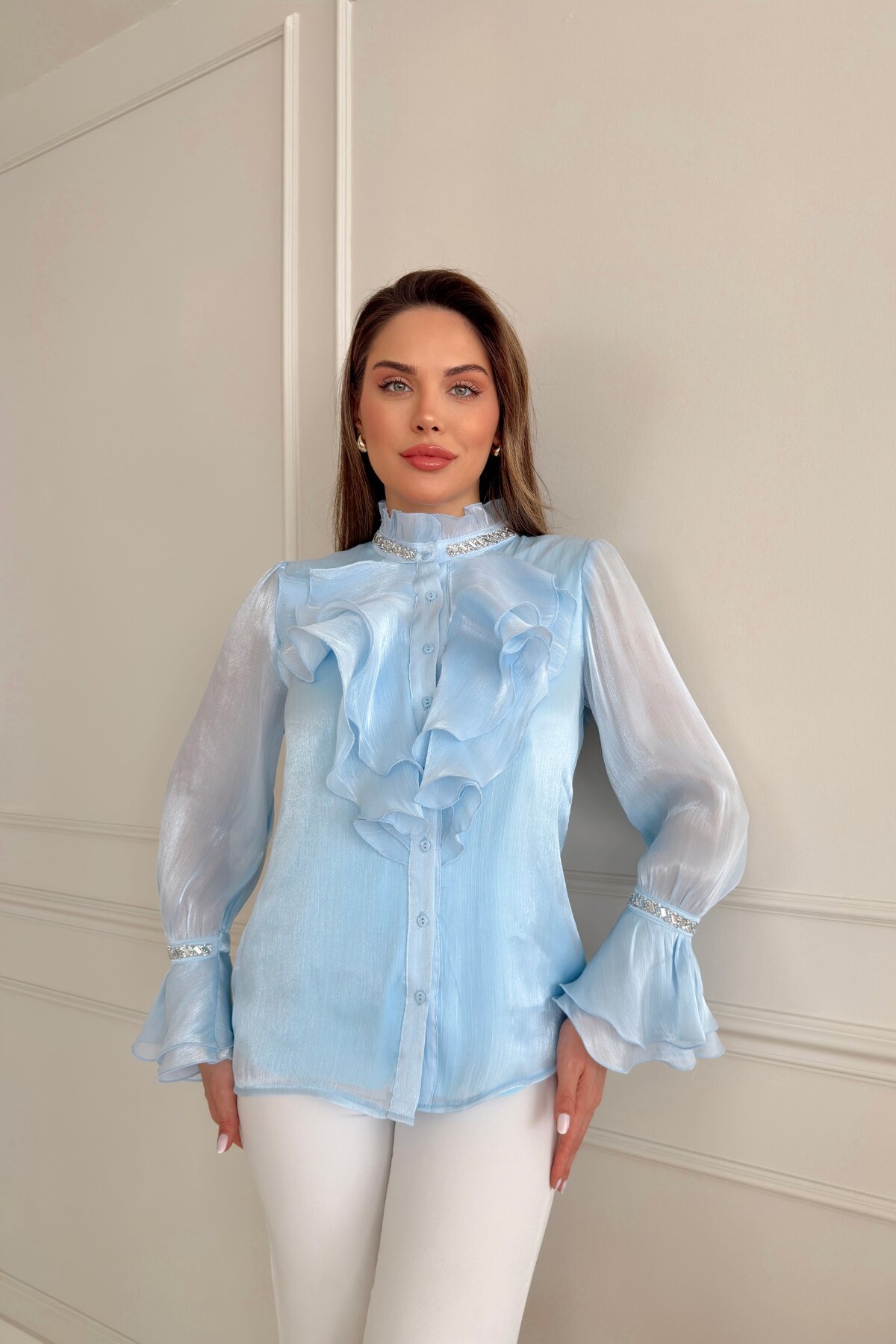 STONE EMBROIDERED SHIRT