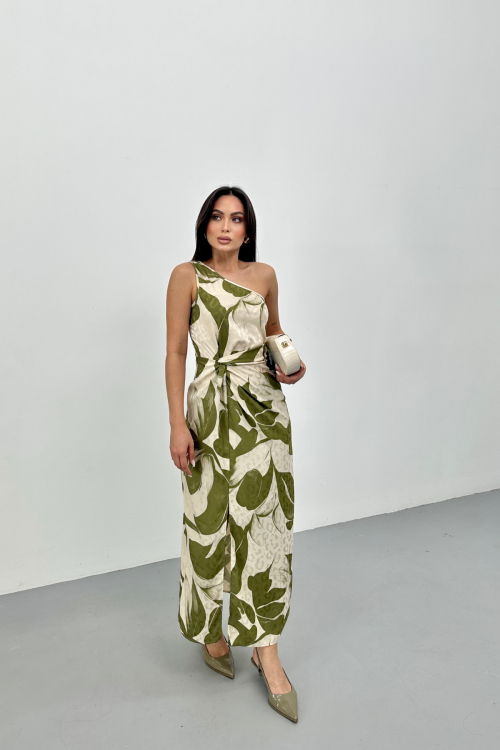 JACGUARD DIGITAL PRINTED DRESS