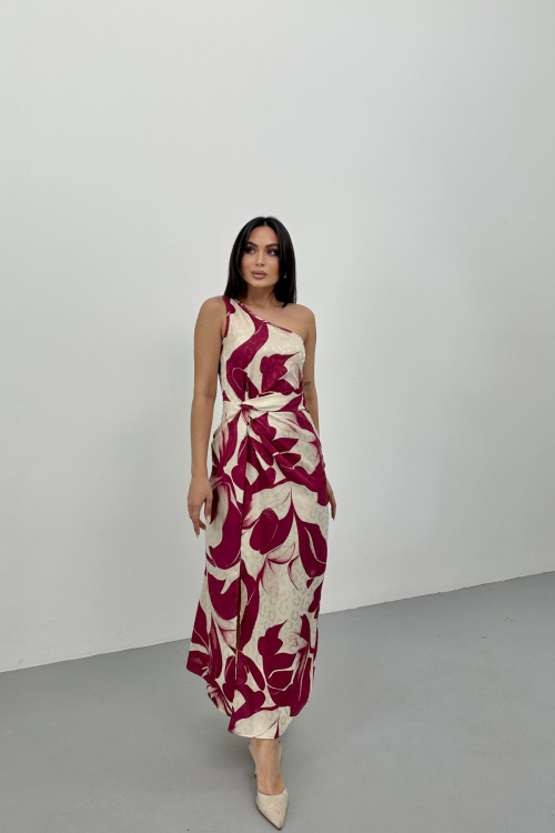 JACGUARD DIGITAL PRINTED DRESS