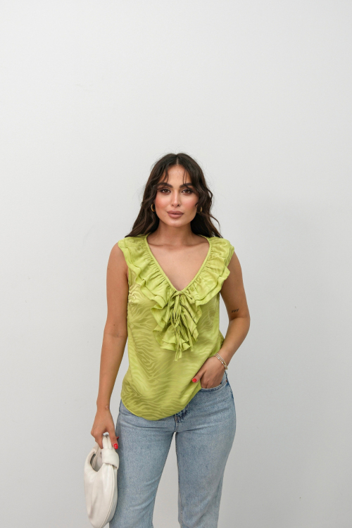 JACQUAR SATIN BLOUSE