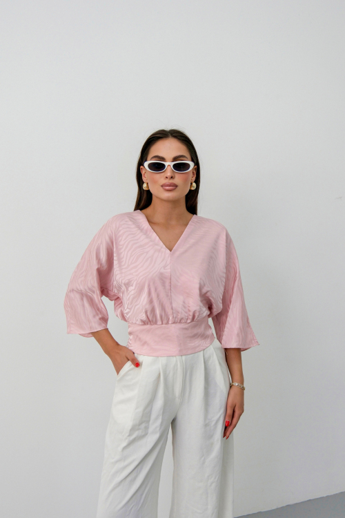 JACQUAR SATIN BLOUSE