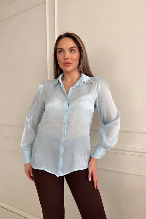 Taş İşlemeli Gömlek