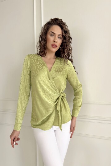 JACQUAR SATIN BLOUSE