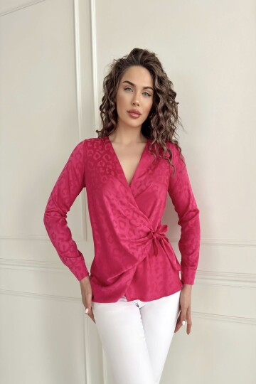 JACQUAR SATIN BLOUSE