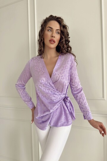 JACQUAR SATIN BLOUSE