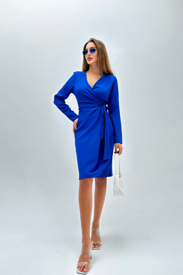 MIDI WRAP DRESS