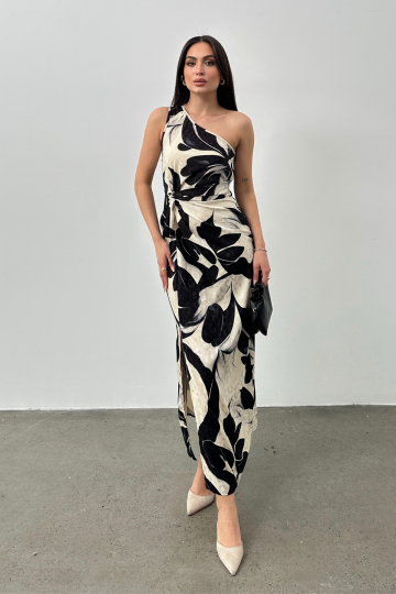 JACGUARD DIGITAL PRINTED DRESS