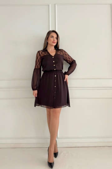 Двойное кружевное платье