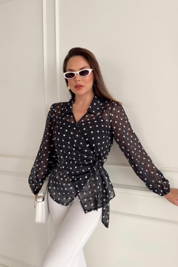 POLKA DOT BLOUSE