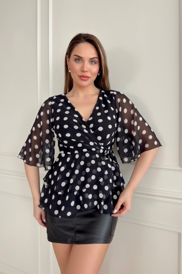 POLKA DOT BLOUSE