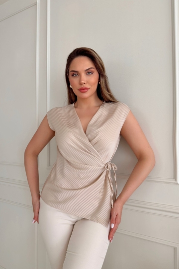 TIE BLOUSE